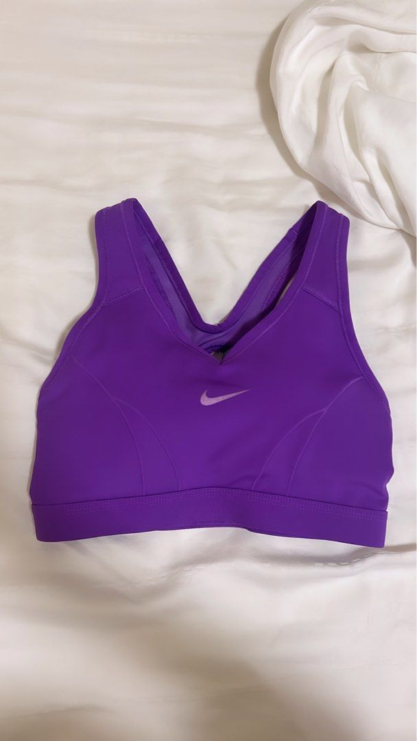Purple nike clearance sports bra