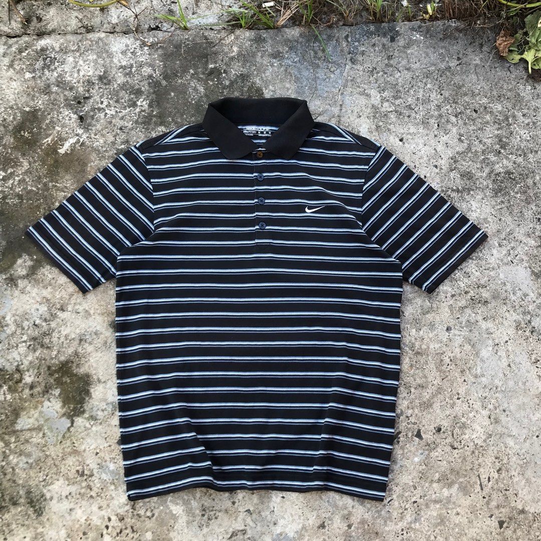 Nike striped polo shirts discount