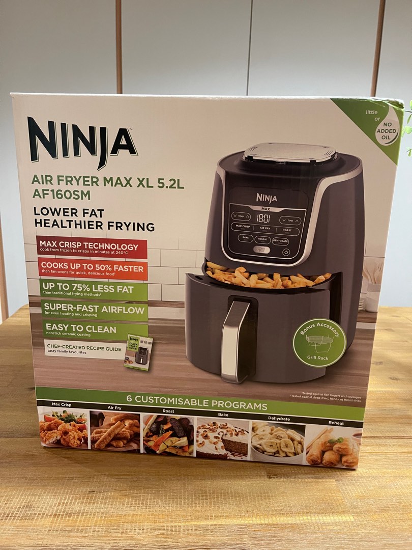 Ninja Foodi Air Fryer Deluxe AF160, TV & Home Appliances, Kitchen