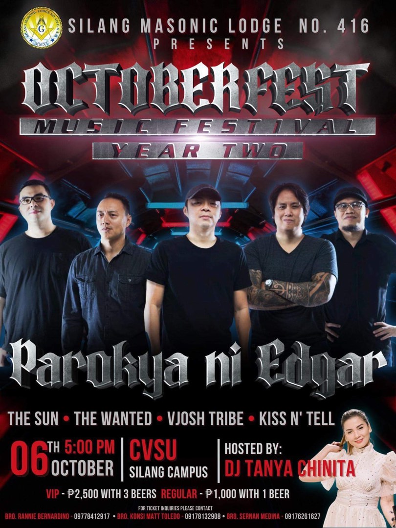 Octoberfest Music Festival Featuring Parokya Ni Edgar, Tickets ...