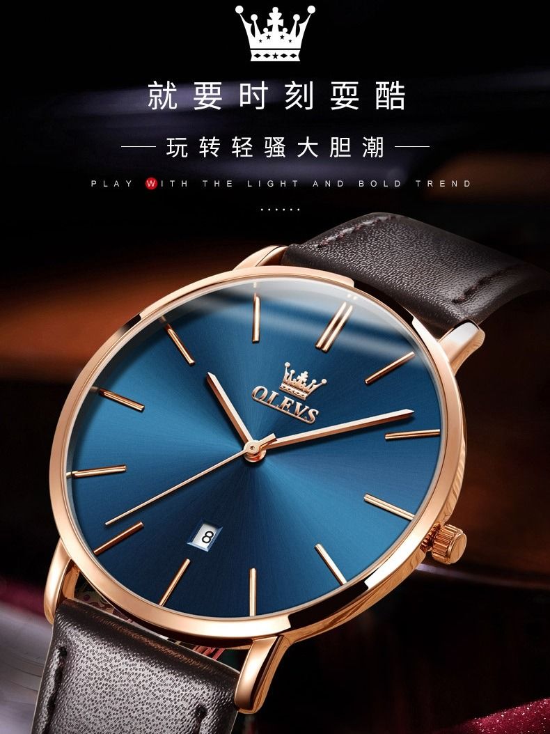 Genuine leather watches on sale