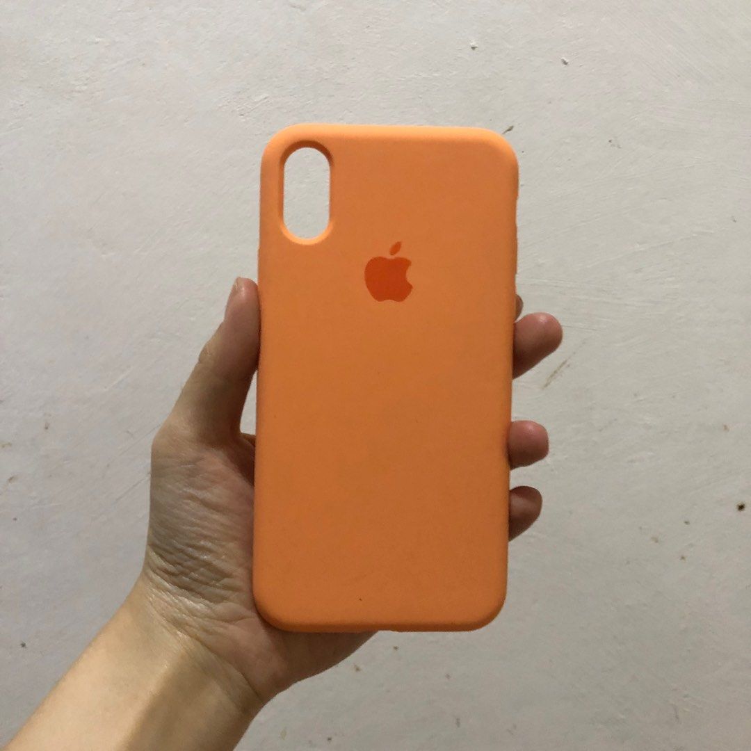 orange silicone case iphone x xs, Telepon Seluler Tablet