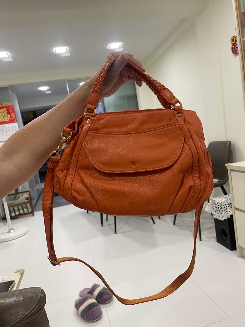 Orange sling bag, Women's Fashion, Bags & Wallets, Shoulder Bags on