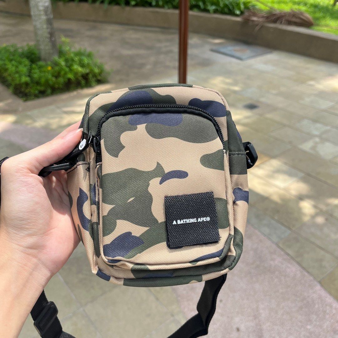 BAPE Backpack A Bathing Ape 2021 SS SUPREME Bag Pouch Yellow Camo