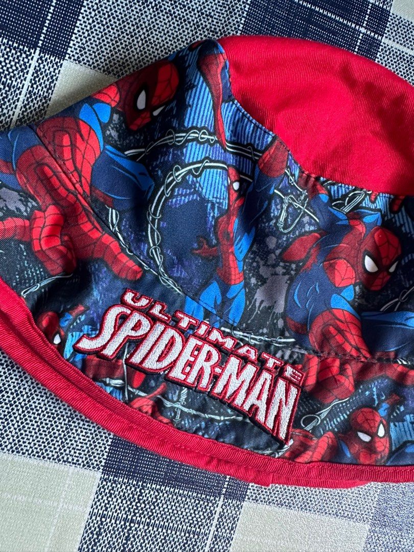 Original Marvel spiderman bucket hat kids hat toddler hat topi