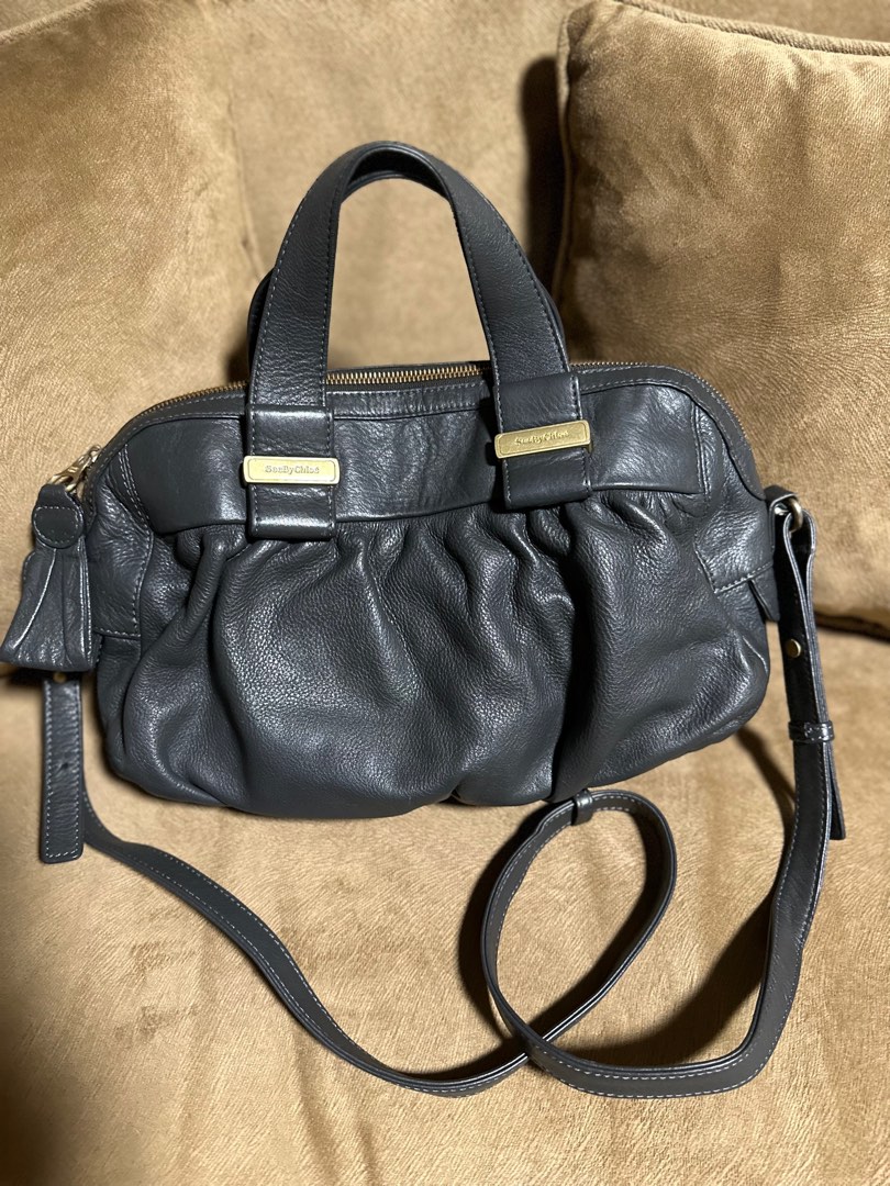 Sac See By Chloé En Cuir Beige - Bandoulière - Taille Moyenne - Occasion Bon état