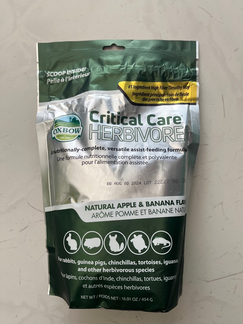 Oxbow critical care apple new arrivals banana