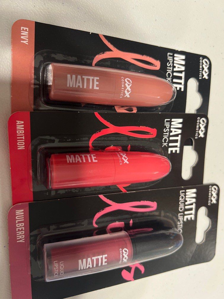 OXX Cosmetics matte lipstick/liquid lipsticks, Beauty & Personal Care ...