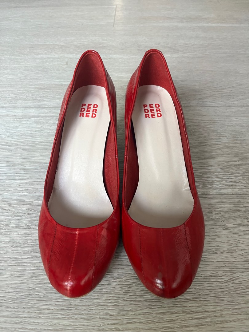 Red flat cheap shoes payless