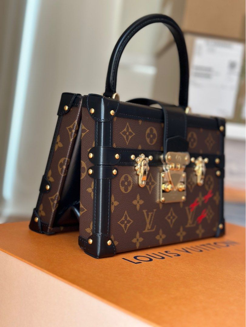 Louis Vuitton LV GHW Petite Malle V Shoulder Bag M46309 Monogram Brown