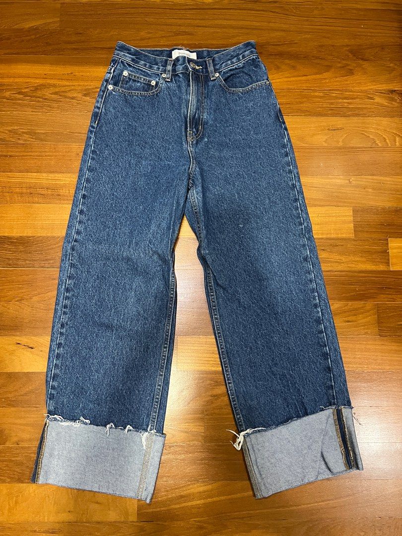 Pomelo Wide Leg Jeans, Women's Fashion, Bottoms, Jeans & Leggings on