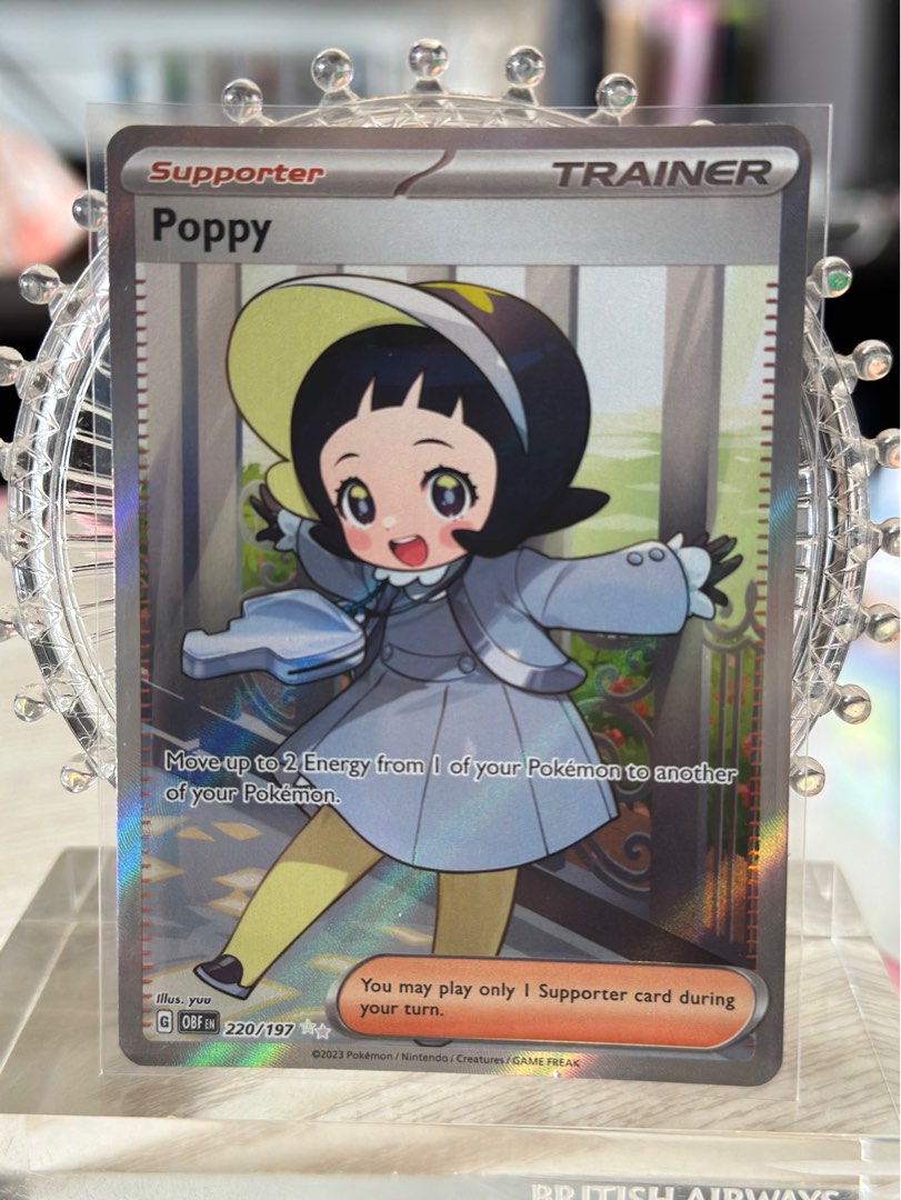 Pokemon Card Poppy 220/197, Hobbies & Toys, Toys & Games on Carousell