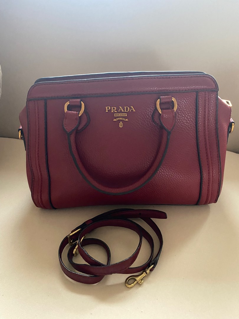 tas shoulder-bag Prada Pattina Taupe Saffiano Leather 2019 GHW Shoulder Bag