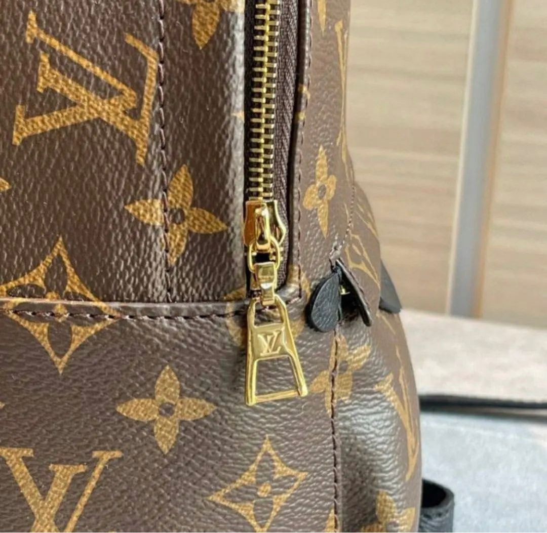 Louis+Vuitton+Palm+Springs+Backpack+Mini+Brown+Canvas+Monogram for sale  online