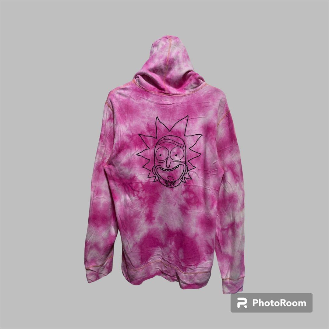 Primitive x Rick and Morty Rick Tie Dye Pink Hoodie