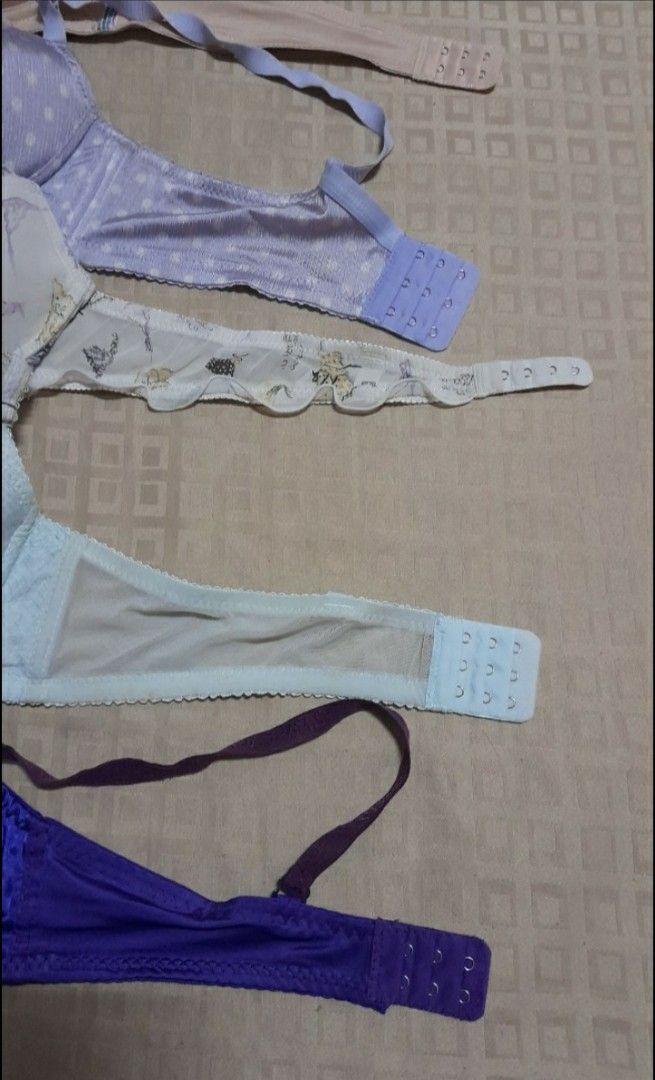 Purple and Lavender 34 A/B Bras / Brassieres with 3 FREEBIE BRAS, Women's  Fashion, Undergarments & Loungewear on Carousell