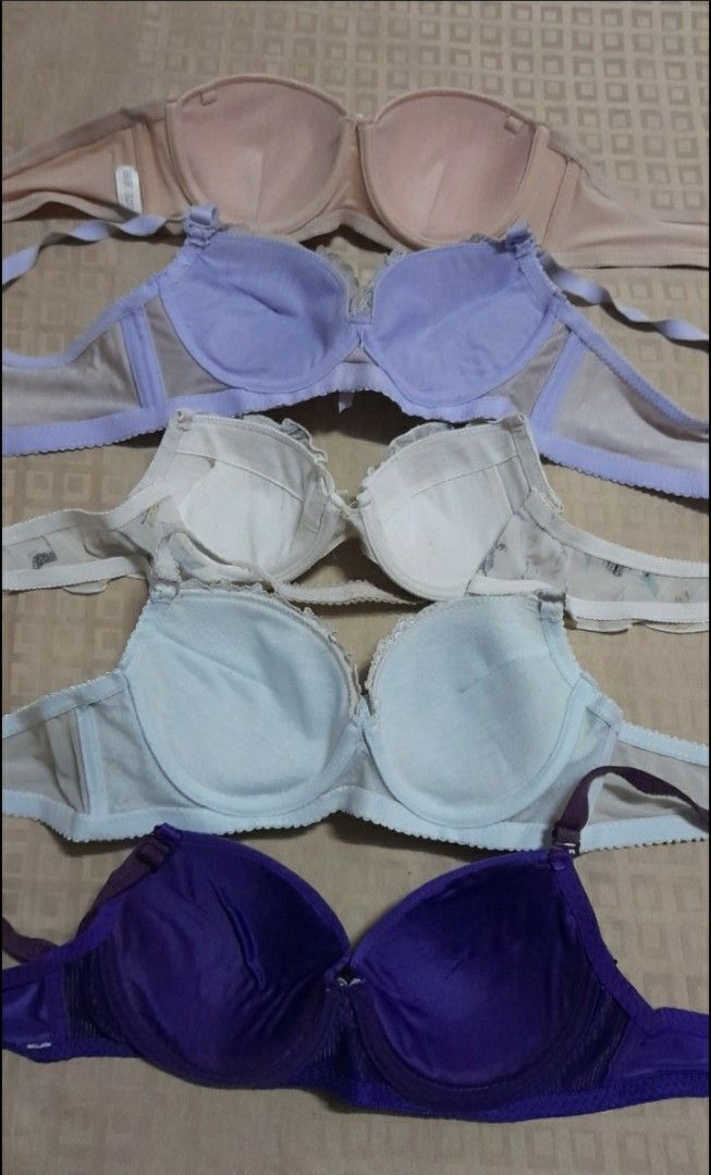 Purple and Lavender 34 A/B Bras / Brassieres with 3 FREEBIE BRAS, Women's  Fashion, Undergarments & Loungewear on Carousell