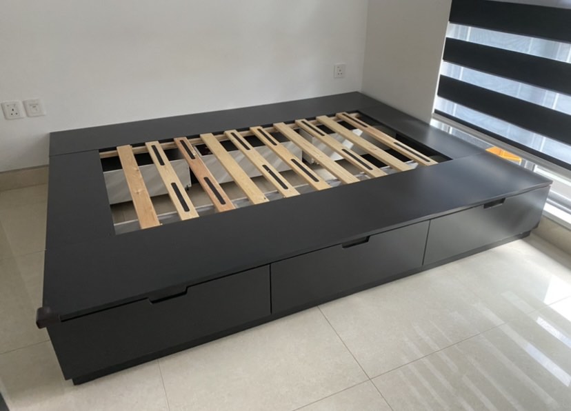 Queen Size IKEA Storage Bed Frame, Furniture & Home Living, Furniture, Bed Frames & Mattresses