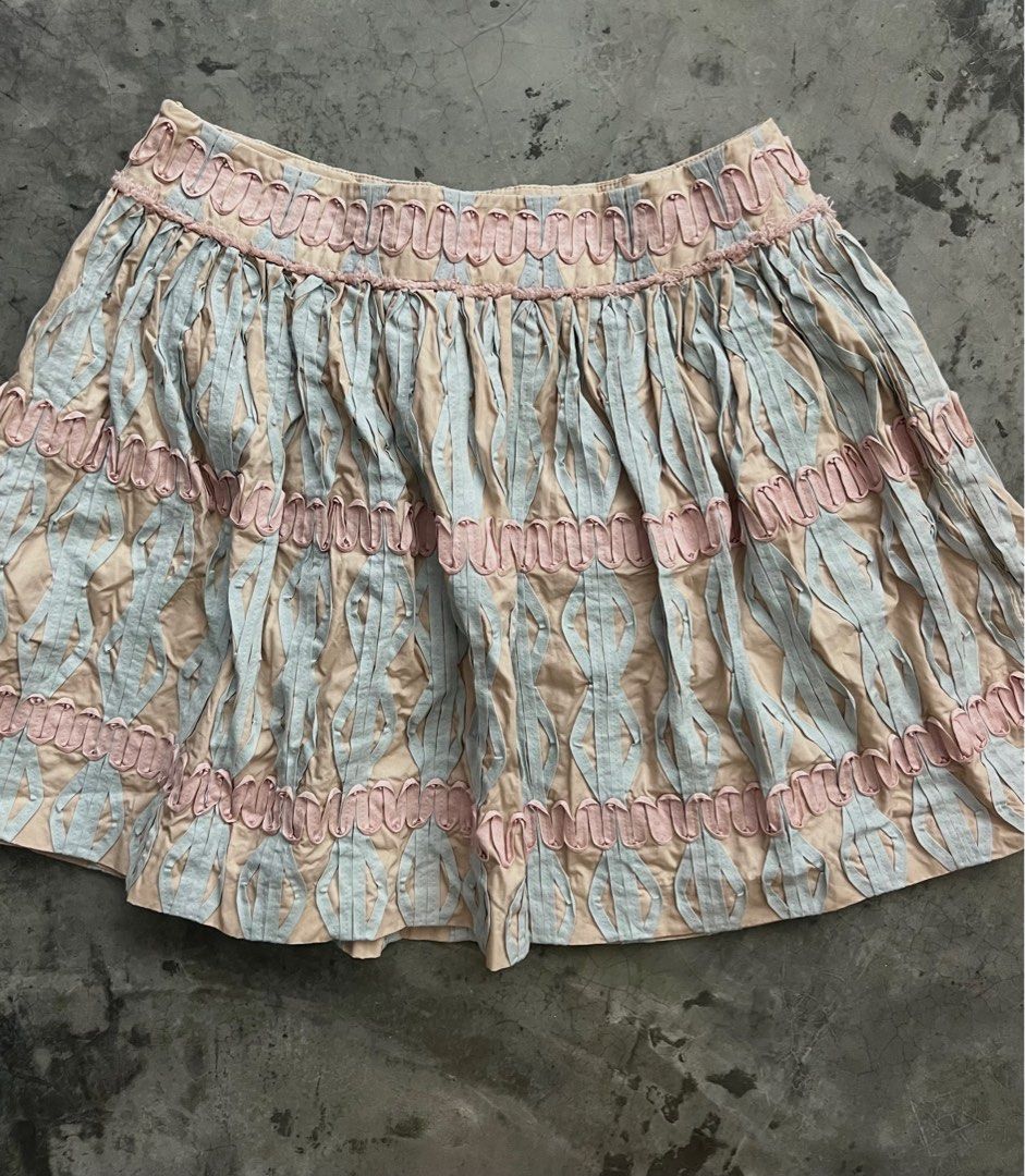Fancy short skirt top
