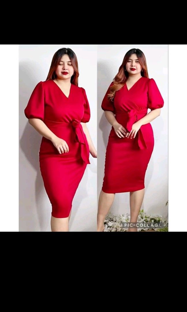 Pencil cut top dress for chubby