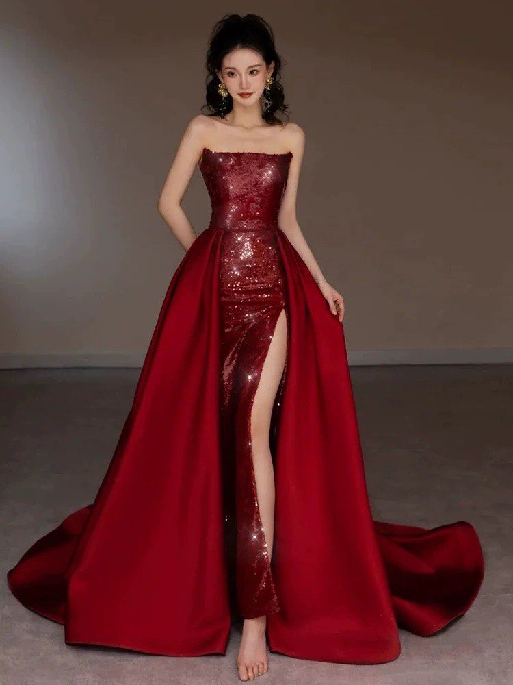 Red evening gown prom dress Women s Fashion Dresses Sets