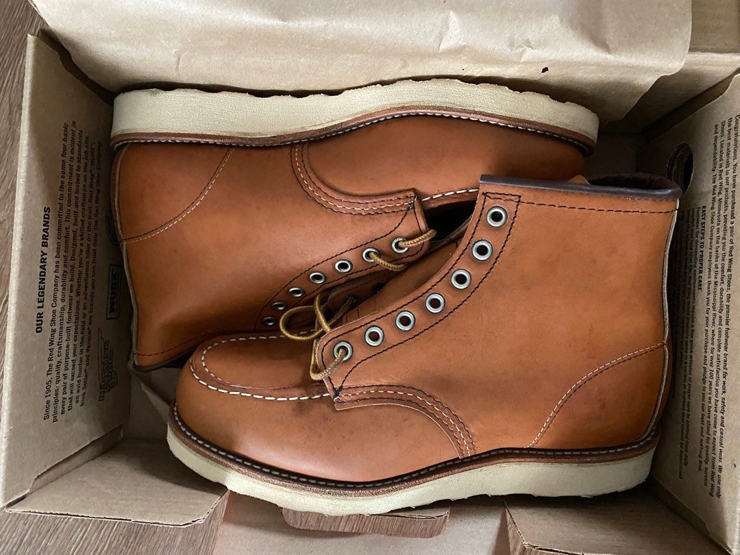 Red wing sales moc toe care