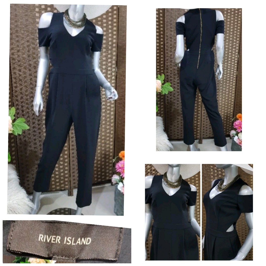 River island black jumpsuit, Women's Fashion, Dresses & Sets, Jumpsuits ...