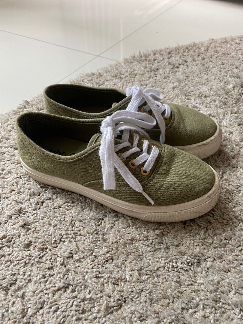 Rubi Olive Green Sneaker Shoes