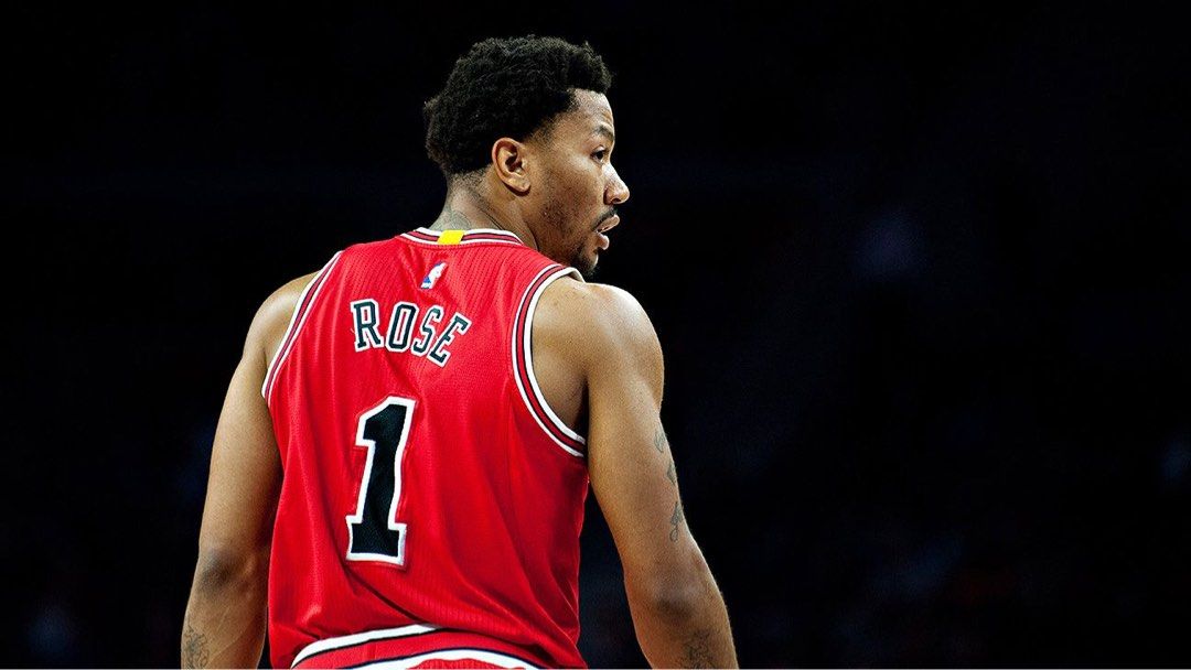 Buy the Mens Black Red NBA Chicago Bulls Derrick Rose #1 Basketball Jersey  Size M