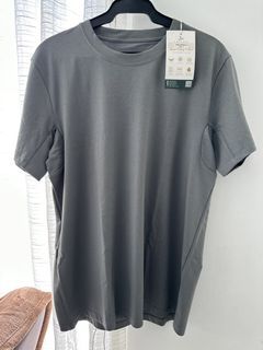 Salika Men's Grey Sweat Hiding Golf Gym Activewear Shirt
