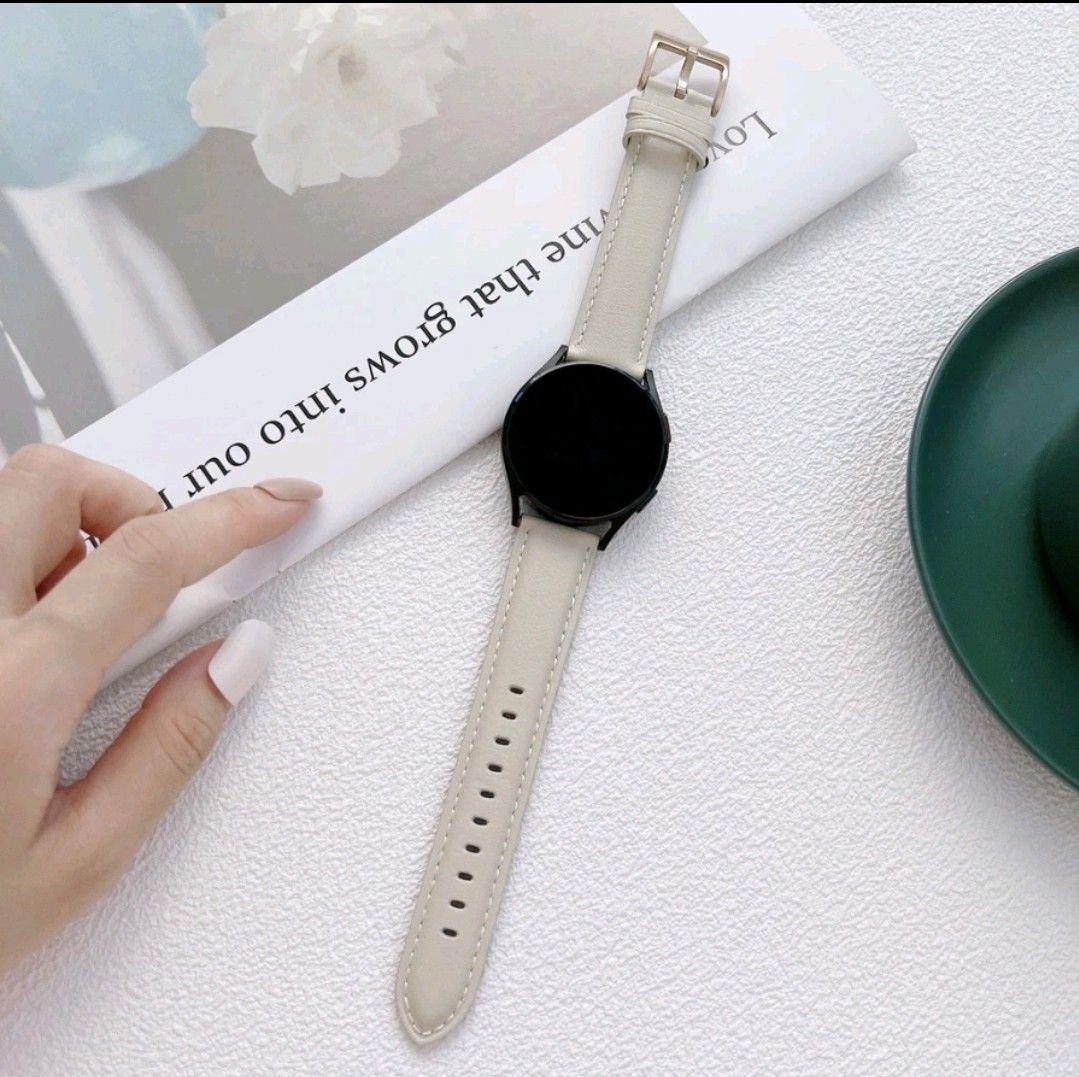Galaxy watch active leather band on sale