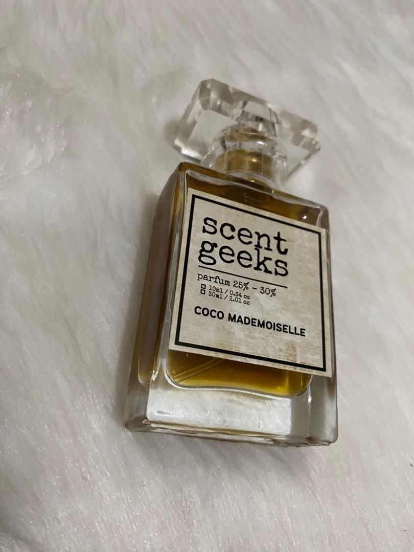 Scent Geeks Coco Mademoiselle 30ml (Category: Fragrance & Deodorants) located in Marikina City. Submitted by daze_studio_ (Listing ID 1255115319, Image 2). Description: 25%-30% Fragrance Oil Perfume.
