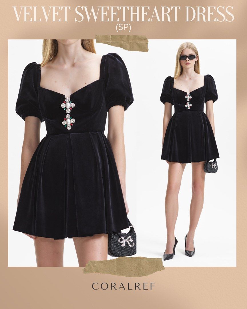 Self portrait clearance velvet dress