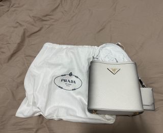 Prada Brique Saffiano Leather Bag, Luxury, Bags & Wallets on Carousell