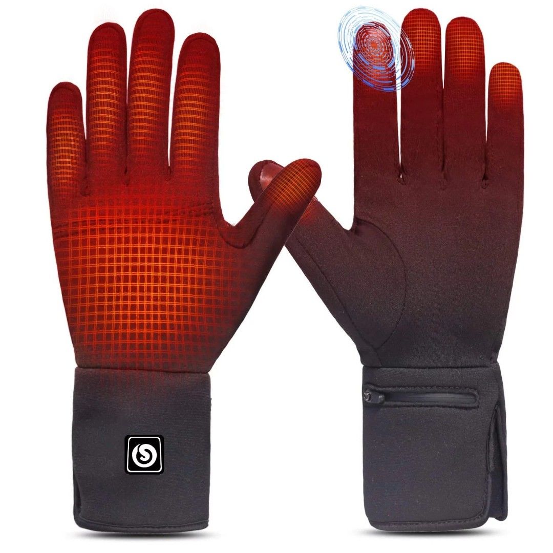 Snow deer heated gloves cheap