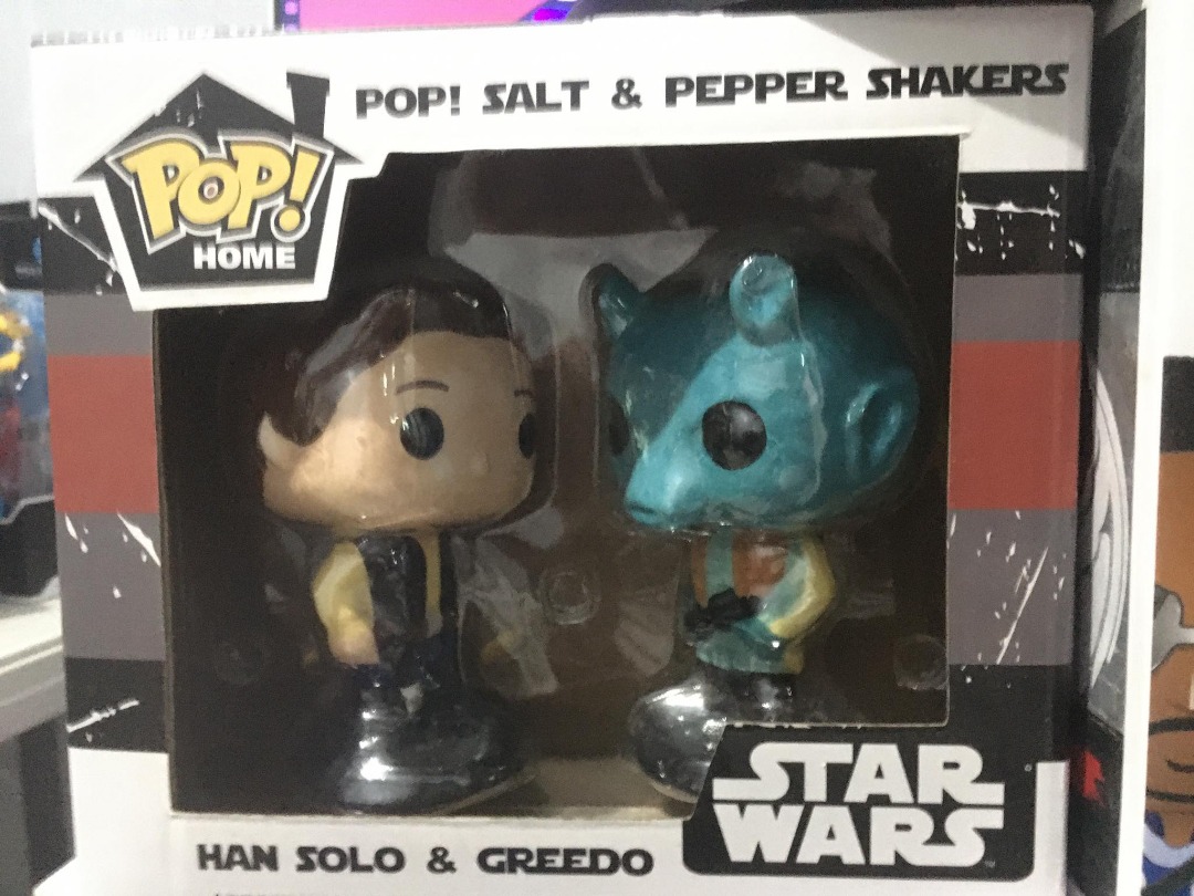 Funko Pop! Star Wars Han Solo and Greedo Salt and Pepper Shakers