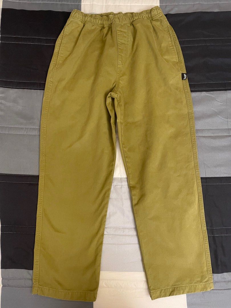 Stussy BRUSHED BEACH PANT 116553-bright olive長褲