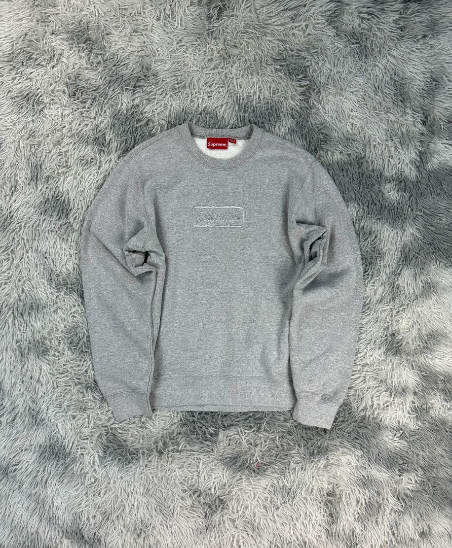 Box Logo Crewneck Heather Grey