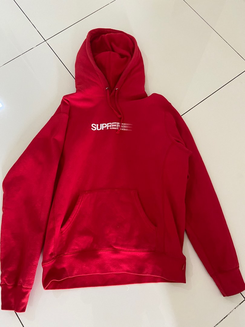 Supreme Hoodie Motion, Men's Fashion, Tops & Sets, Hoodies on Carousell