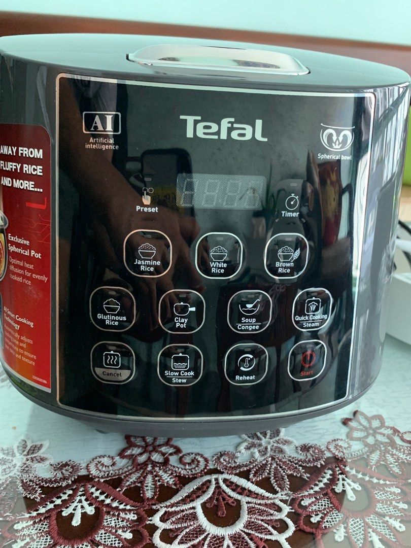 TEFAL RK736B EASY RICE PLUS SPHERICAL POT RICE COOKER 1.8L, TV & Home