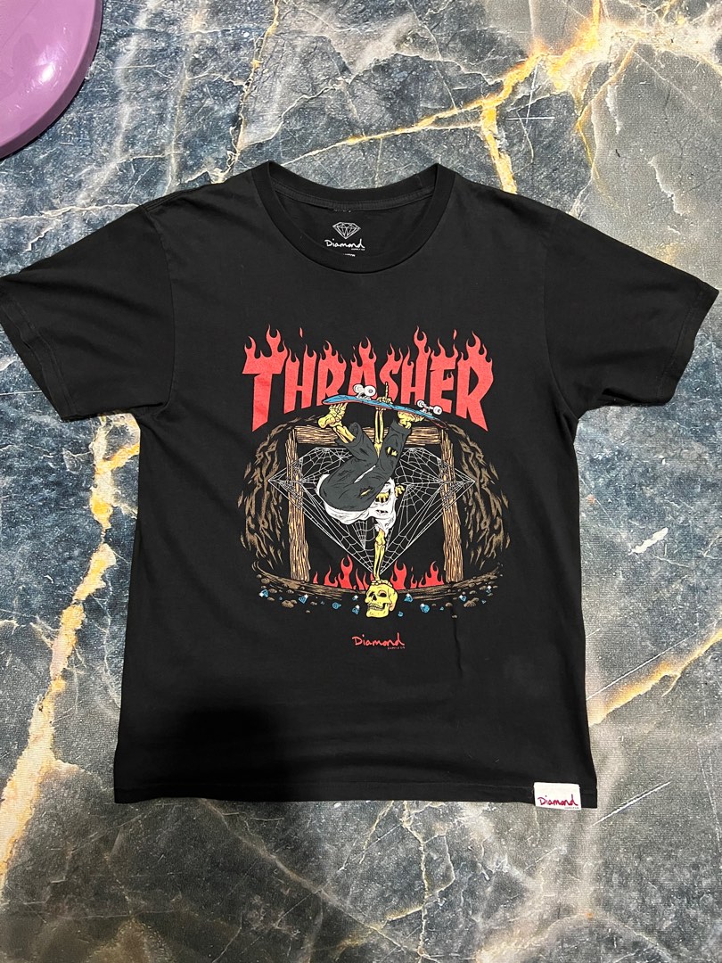 Thrasher diamond t shirt sales