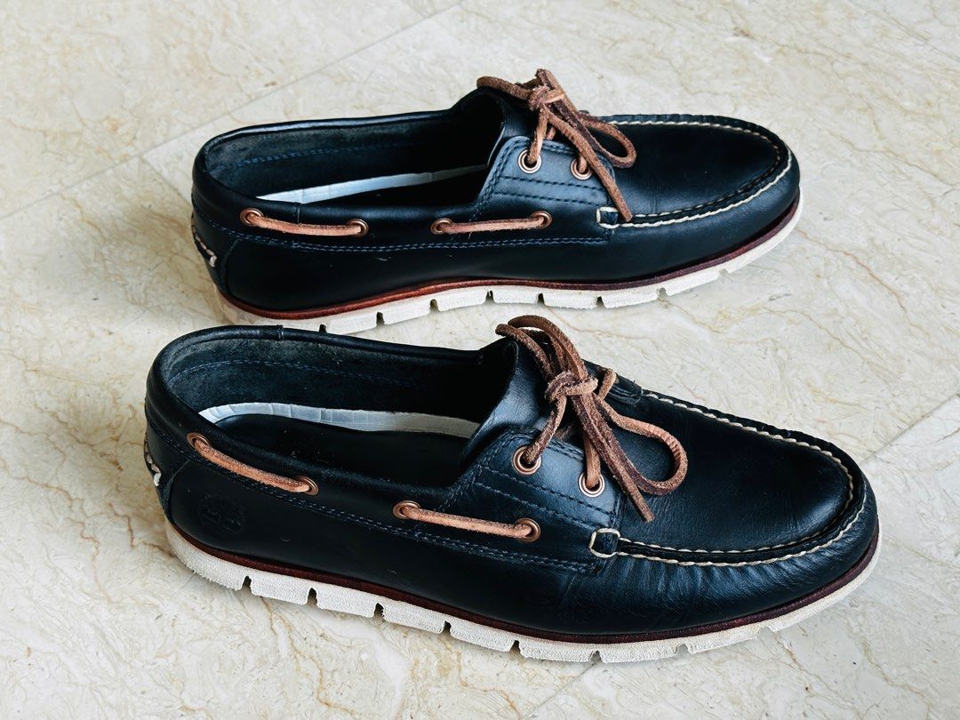 Mens blue sale timberland boat shoes
