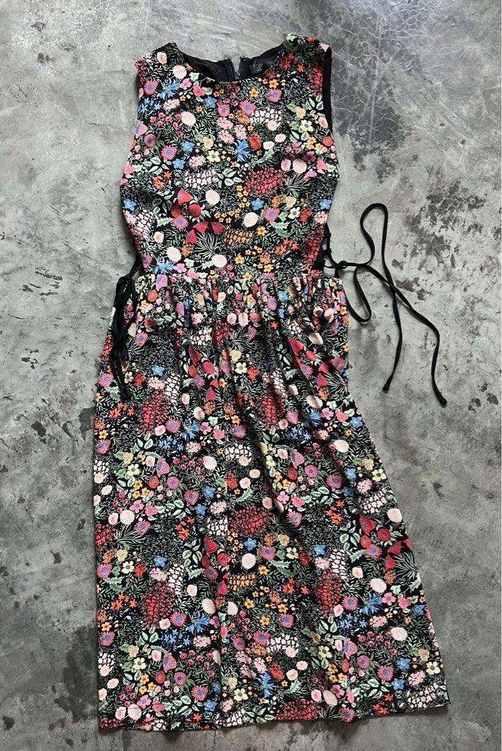 Topshop floral sleeveless dress sale