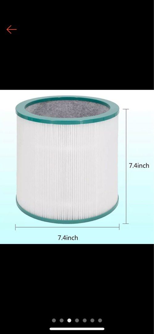 True HEPA Replacement Filter for Dyson Tower Purifier Cool, TV u0026 Home  Appliances, Air Purifiers u0026 Dehumidifiers on Carousell