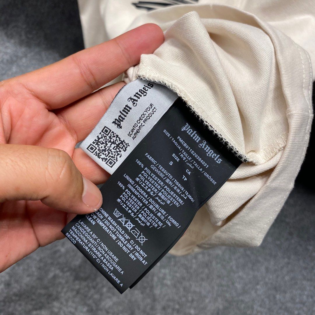 Palm Angels Official Tag Palm Angels Wash Tag Welcome To Quality