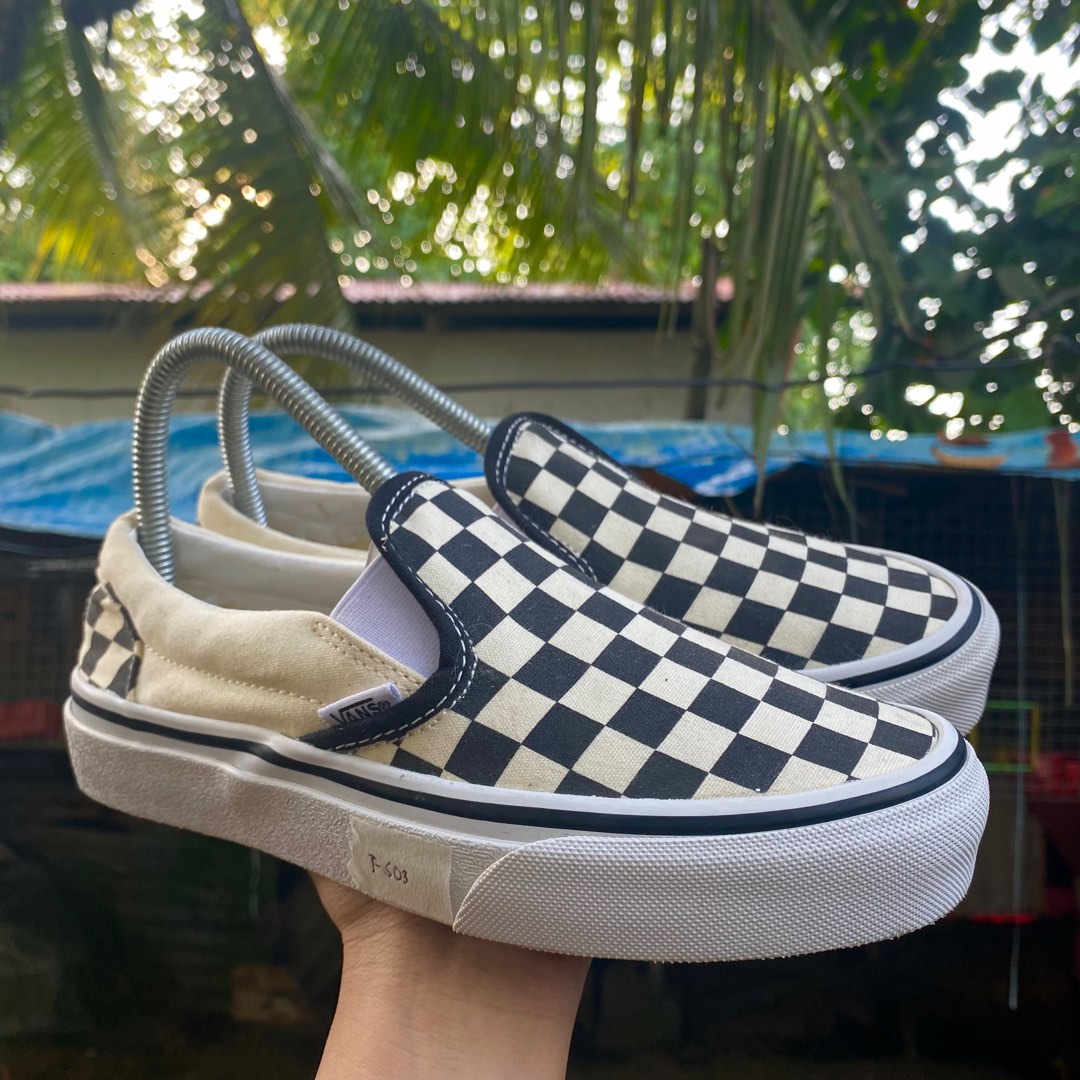 VANS CHECKERBOARD SLIP ON Women s Fashion Footwear Sneakers on