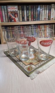 Vintage gelas  coca cola asli tahun 2002