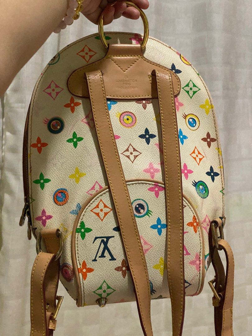 lv mini backpack white