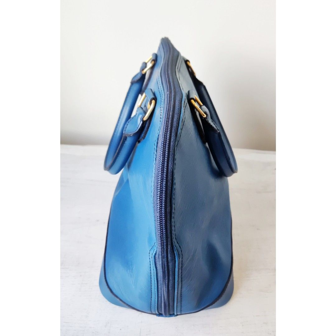 VINTAGE Royal Blue Handbag Suede Lining, Women's Fashion, Bags - Main Image