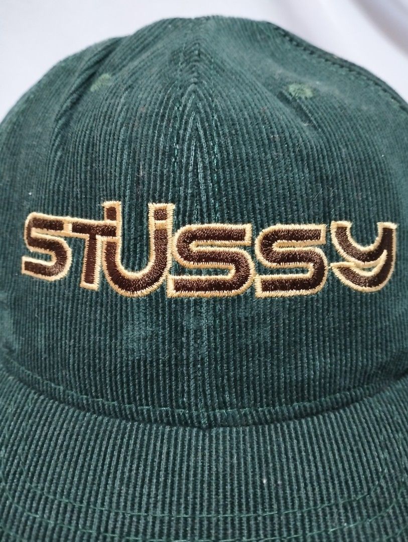 Vintage Stussy Snapback Corduroy Cap Vtg 90s 80s USA